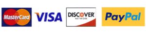 Credit Cards and Paypal Accepted